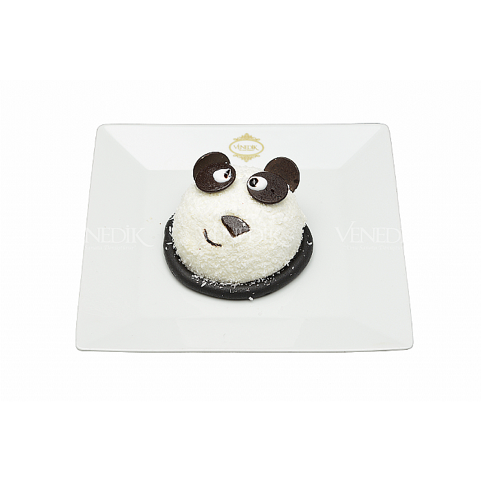 Kremalı panda figürlü pasta Dilim Pastalar Venedik Pasta & Cafe